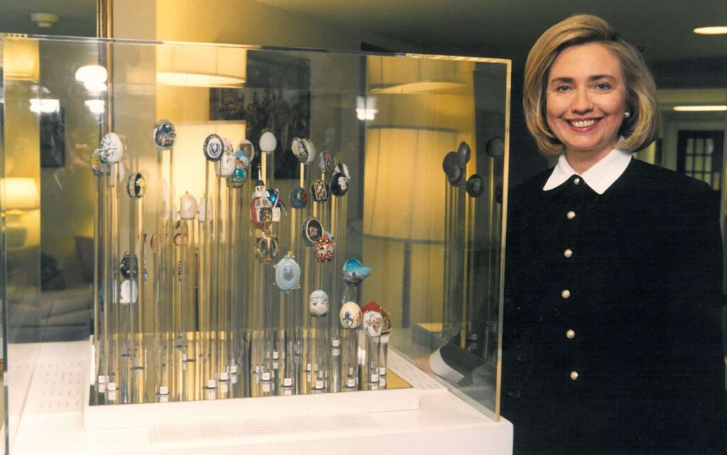 1996 Commemorative Egg display