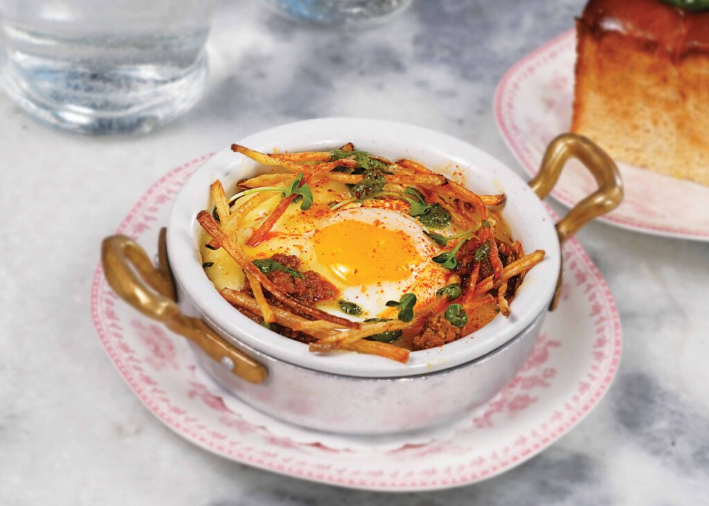 Baked Egg with Lamb Keema