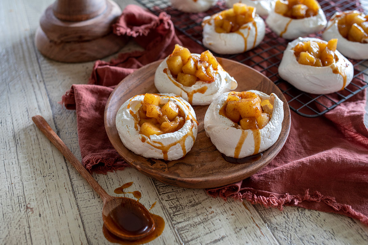 Caramel Apple Meringues