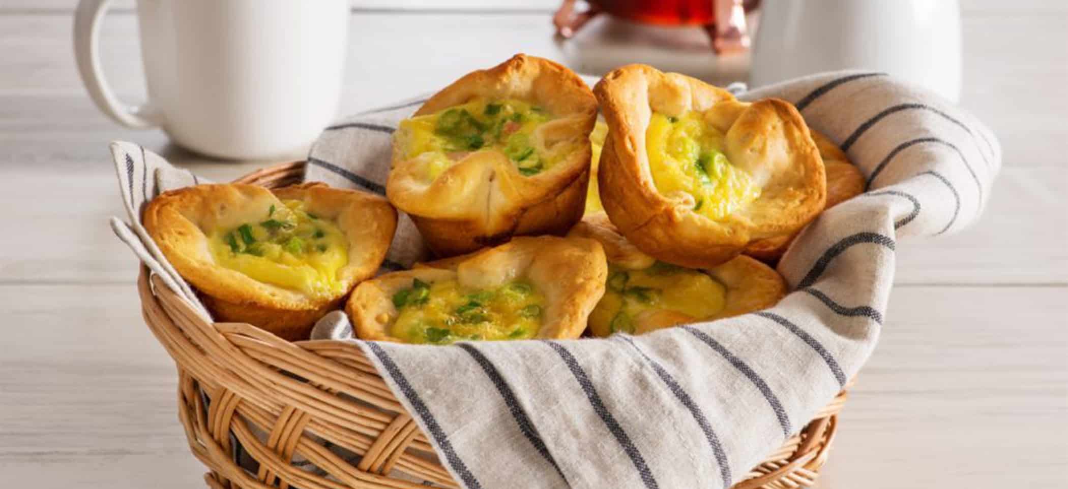 Breakfast Biscuit Quiches