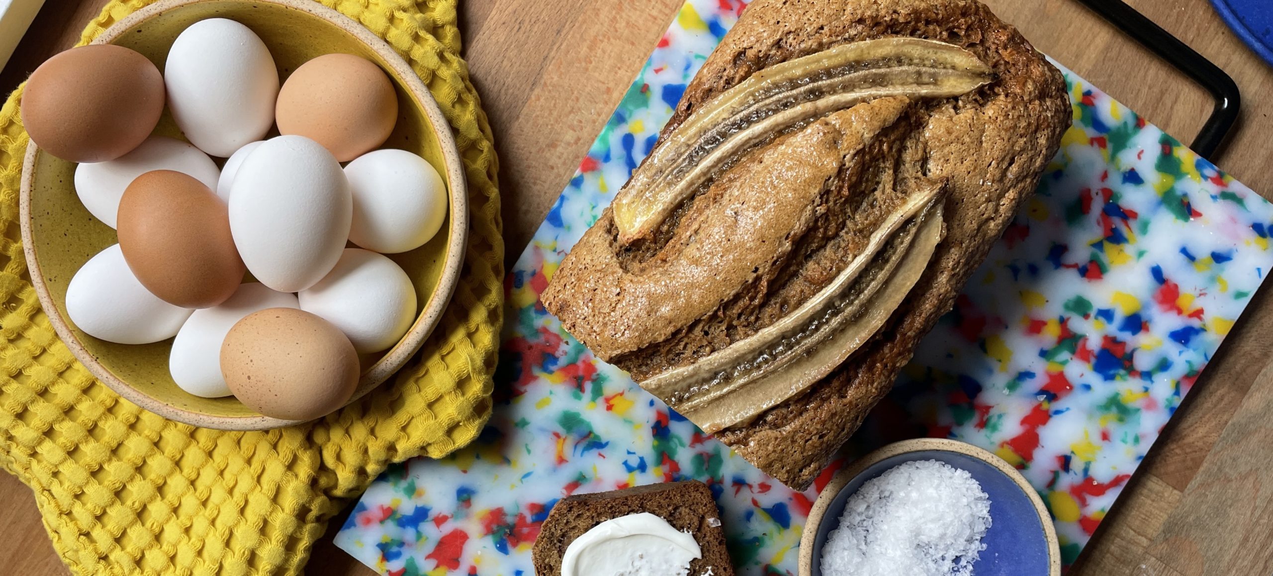 Brown Butter & Labneh Banana Bread Cake