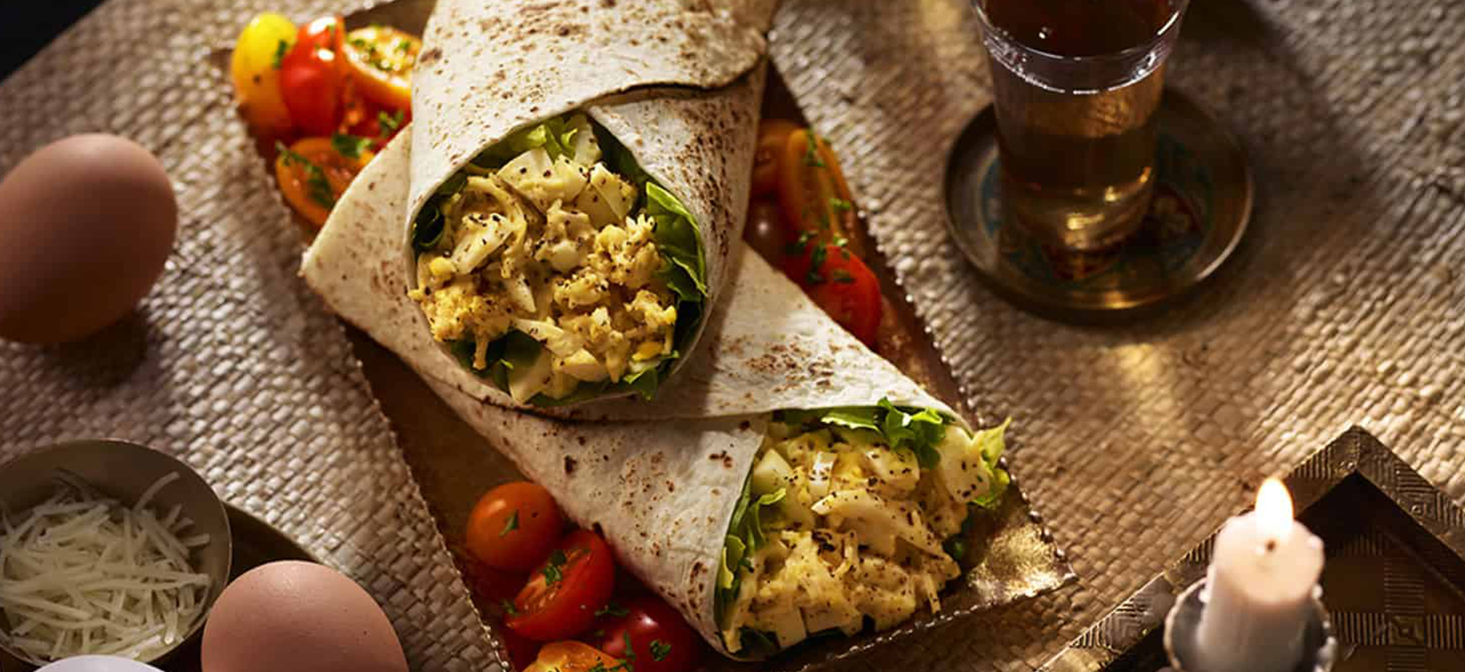 Mummy’s Caesar Egg Salad Wrap
