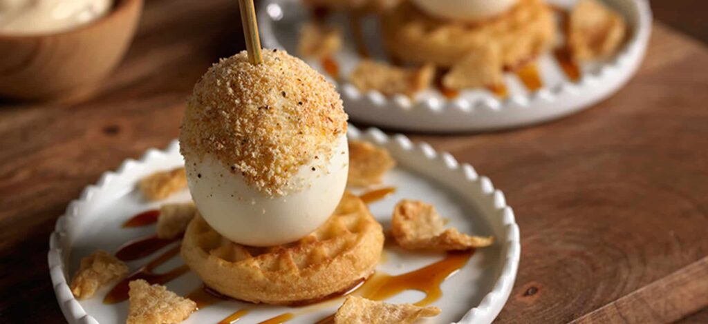 Chicken n' waffle eggpop