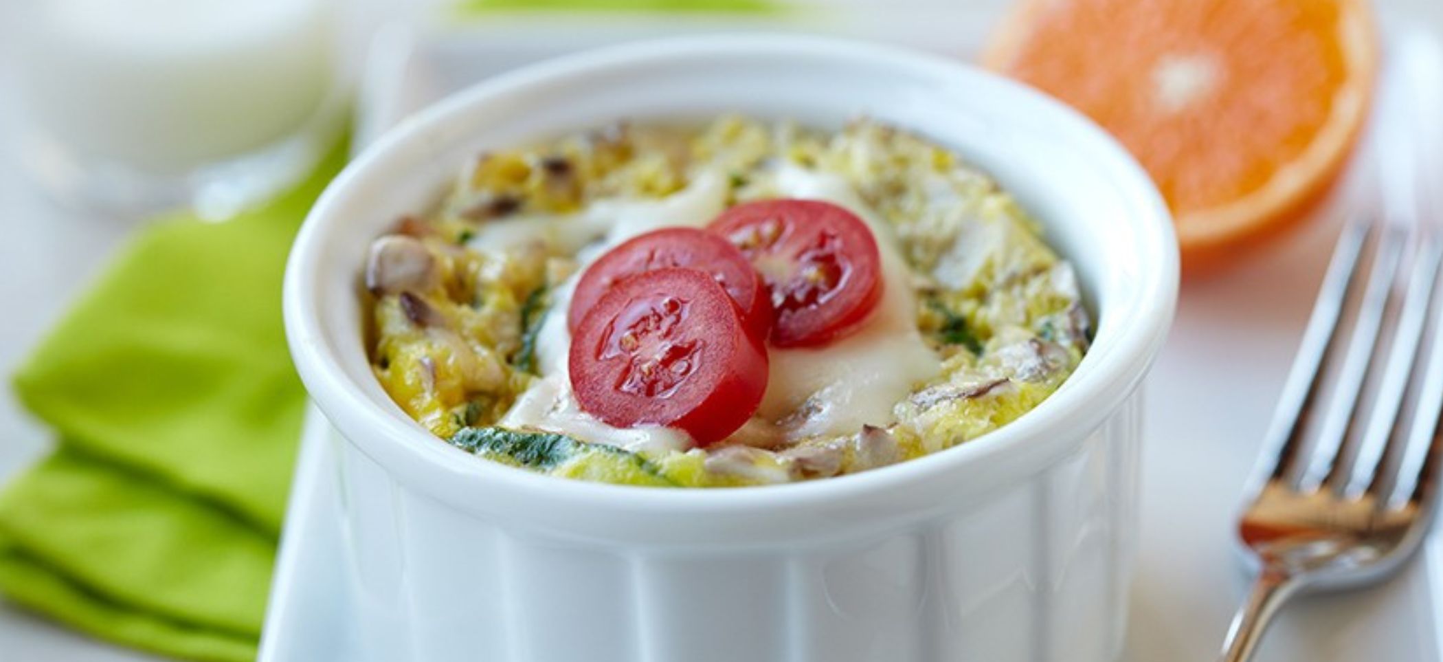 Microwave Egg & Veggie Breakfast Bowl