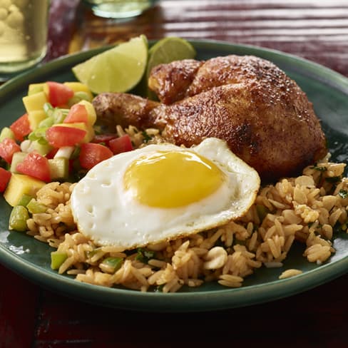 NASI GORENG WITH JERK CHICKEN