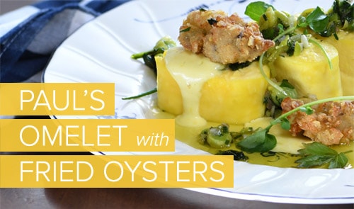 Paul's Omelet with Fried Oysters