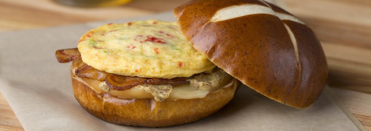 egg patty on bun