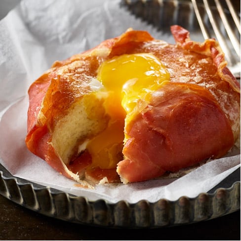 EGG IN A DONUT HOLE