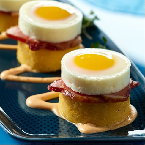 STACKED EGG & POLENTA BENEDICT​