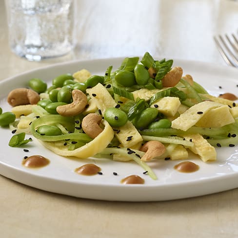 CUCUMBER EGG STRIP SALAD
