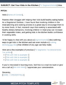 Screenshot of kids in the kitchen media pitch